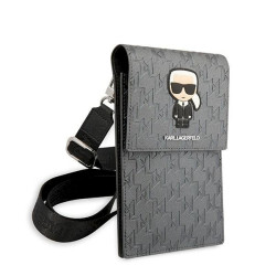 Karl Lagerfeld Ikonik Karl Monogram Patch Handbag / silver