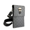 Karl Lagerfeld Ikonik Karl Monogram Patch Handbag / silver