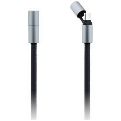 Karl Lagerfeld CBDY Ikonik Charm USB-C/USB-C Cable Lanyard Black