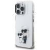 Case Karl Lagerfeld IML Aquarelle Karl & Choupette & Logo for iPhone 16 Pro / white