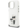 Karl Lagerfeld IML Aquarelle Karl & Choupette & Logo Case for iPhone 16 Pro Max / white