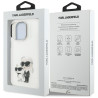 Karl Lagerfeld IML Aquarelle Karl & Choupette & Logo Case for iPhone 16 Pro Max / white