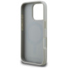 Karl Lagerfeld Grained Pattern & Logo MagSafe Case for iPhone 16 Pro Max / grey