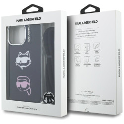 Karl Lagerfeld IML Crossbody Karl&Choupette Head Case for iPhone 16 Pro Max / black