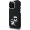 Case Karl Lagerfeld Silicone Karl&Choupette Sketch MagSafe for iPhone 16 Pro / black