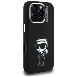 Karl Lagerfeld Silicone Karl Sketch MagSafe Case for iPhone 16 Pro / black