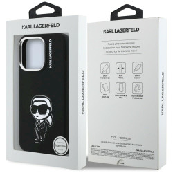 Karl Lagerfeld Silicone Karl Sketch MagSafe Case for iPhone 16 Pro / black
