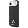 Case Karl Lagerfeld Karl & Choupette Head Pins Saffiano MagSafe for iPhone Air / black