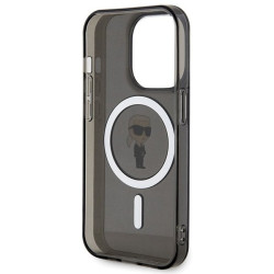 Karl Lagerfeld KLHMP14LHFCKNOK Hardcase IML Ikonik MagSafe for iPhone 14 Pro 6.1" / black