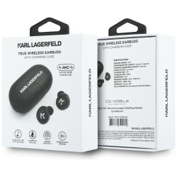Karl Lagerfeld Saffiano Logo ENC Earphone TWS / black