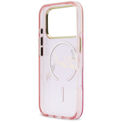 Karl Lagerfeld IML Choupettes Karl Script Logo MagSafe Case for iPhone 17 Pro / pink