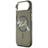 Karl Lagerfeld IML Choupettes Karl Script Logo MagSafe Case for iPhone Air / black