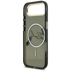 Karl Lagerfeld IML Choupettes Karl Script Logo MagSafe Case for iPhone Air / black