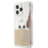 Karl Lagerfeld KLHCP13LPABGNU PEEK A BOO Liquid Glitter Hardcase for iPhone 13 Pro / 13 6,1" / pink
