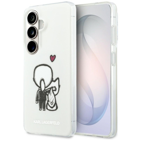 Karl Lagerfeld IML Karl&Choupette MagSafe Case for Samsung Galaxy S26 / transparent