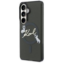 Karl Lagerfeld IML KC Script MagSafe Case for Samsung Galaxy S26 / black