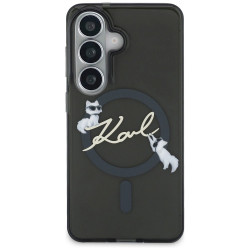 Karl Lagerfeld IML KC Script MagSafe Case for Samsung Galaxy S26 / black