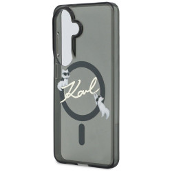 Karl Lagerfeld IML KC Script MagSafe Case for Samsung Galaxy S26 Plus / black