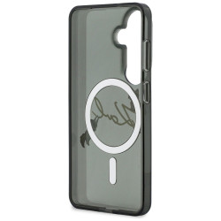 Karl Lagerfeld IML KC Script MagSafe Case for Samsung Galaxy S26 Plus / black