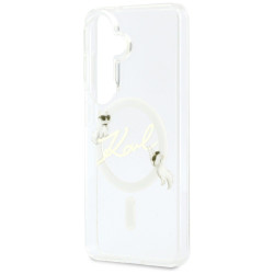 Karl Lagerfeld IML KC Script MagSafe Case for Samsung Galaxy S26 / transparent