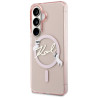 Karl Lagerfeld IML KC Script MagSafe Case for Samsung Galaxy S26 / pink