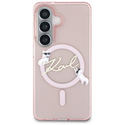 Karl Lagerfeld IML KC Script MagSafe Case for Samsung Galaxy S26 / pink
