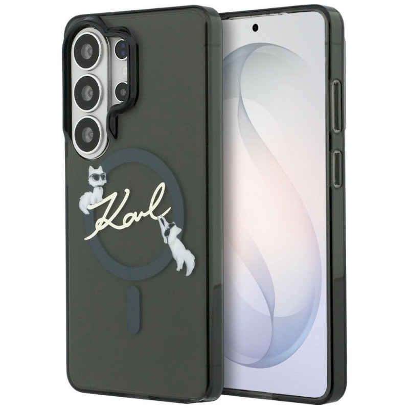 Karl Lagerfeld IML KC Script MagSafe Case for Samsung Galaxy S26 Ultra / black