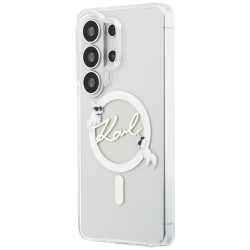 Case Karl Lagerfeld IML KC Script MagSafe for Samsung Galaxy S26 Ultra / transparent
