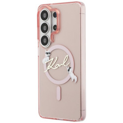 Karl Lagerfeld IML KC Script MagSafe Case for Samsung Galaxy S26 Ultra / pink
