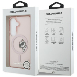 Karl Lagerfeld IML Peekaboo Choupette MagSafe Case for Samsung Galaxy S26 / pink