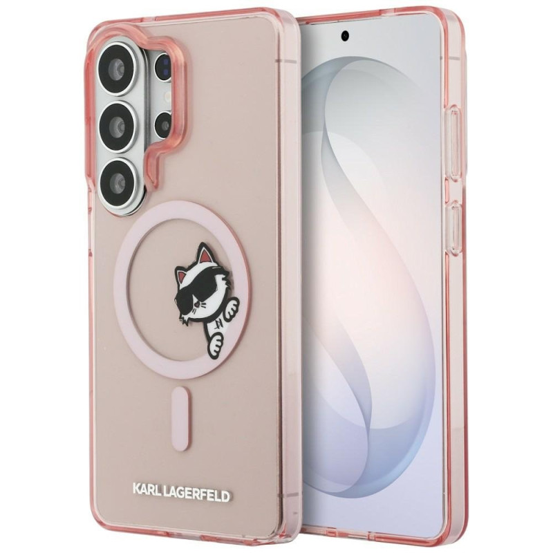 Karl Lagerfeld IML Peekaboo Choupette MagSafe Case for Samsung Galaxy S26 Ultra / pink