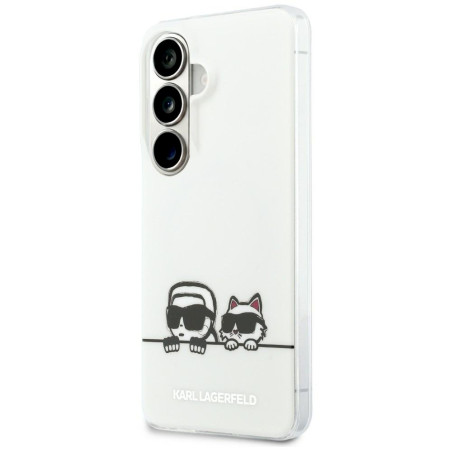 Karl Lagerfeld IML Peekaboo Karl&Choupette MagSafe Case for Samsung Galaxy S26 Plus / transparent