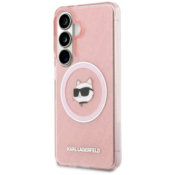 Karl Lagerfeld IML Repeated Choupette MagSafe Case for Samsung Galaxy S26 / pink