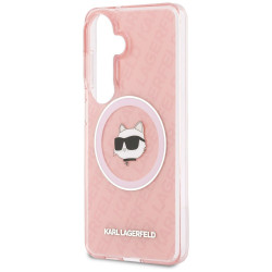 Karl Lagerfeld IML Repeated Choupette MagSafe Case for Samsung Galaxy S26 / pink