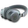 Karl Lagerfeld Grained Initials Bluetooth ANC Headphones / gray