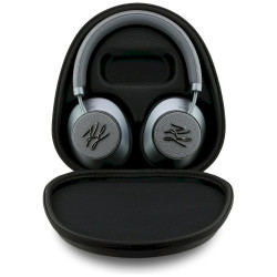 Karl Lagerfeld Grained Initials Bluetooth ANC Headphones / gray