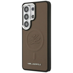 Case Karl Lagerfeld Embossed Ring Initials MagSafe for Samsung Galaxy S26 Ultra / brown