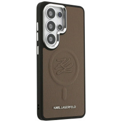 Case Karl Lagerfeld Embossed Ring Initials MagSafe for Samsung Galaxy S26 Ultra / brown