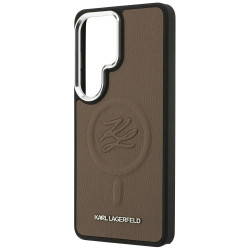 Case Karl Lagerfeld Embossed Ring Initials MagSafe for Samsung Galaxy S26 Ultra / brown