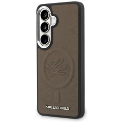 Case Karl Lagerfeld Embossed Ring Initials MagSafe for Samsung Galaxy S26 Plus / brown