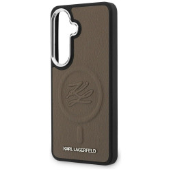 Case Karl Lagerfeld Embossed Ring Initials MagSafe for Samsung Galaxy S26 Plus / brown