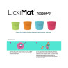 Laižymo puodelis LickiMat Dog Yoggie Pot, raudonas