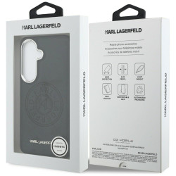 Karl Lagerfeld Perforated KL Case MagSafe for Samsung Galaxy S26 / black