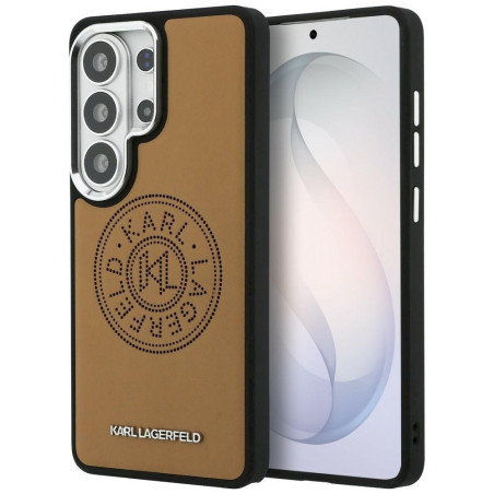 Karl Lagerfeld Perforated KL MagSafe Case for Samsung Galaxy S26 Ultra / brown