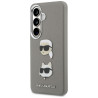Karl Lagerfeld Saffiano Double Heads Metal Case for Samsung Galaxy S26 / silver