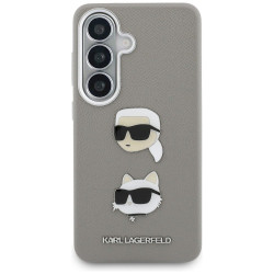 Karl Lagerfeld Saffiano Double Heads Metal Case for Samsung Galaxy S26 / silver