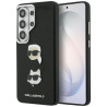 Karl Lagerfeld Saffiano Double Heads Metal Case for Samsung Galaxy S26 Ultra / black