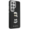 Karl Lagerfeld Saffiano Double Heads Metal Case for Samsung Galaxy S26 Ultra / black
