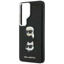 Karl Lagerfeld Saffiano Double Heads Metal Case for Samsung Galaxy S26 Ultra / black