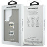 Karl Lagerfeld Saffiano Double Heads Metal Case for Samsung Galaxy S26 Ultra / silver